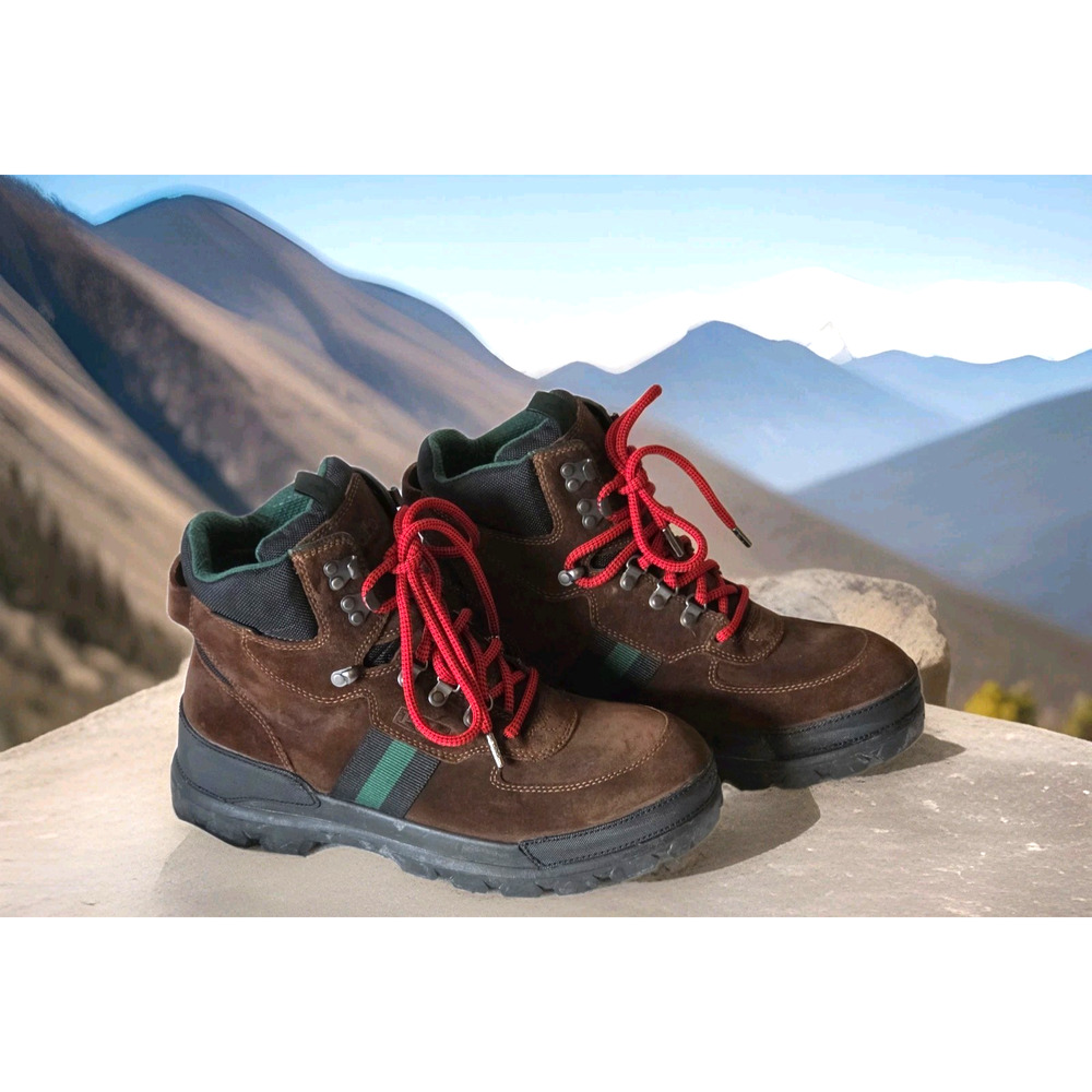 Polo Ralph Lauren Men's 11 Brown Red Oslo Tactical Waterproof Suede Boots Hiking